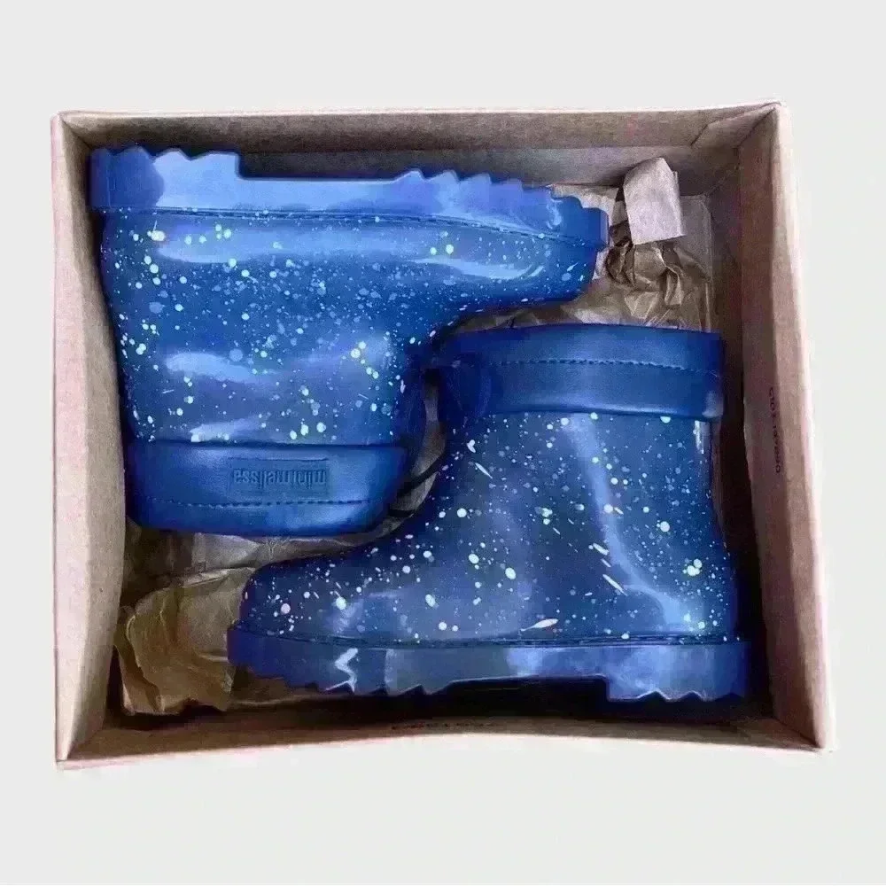NIB MINI MELISSA Rain/Snow Boots II Blue - Size 10